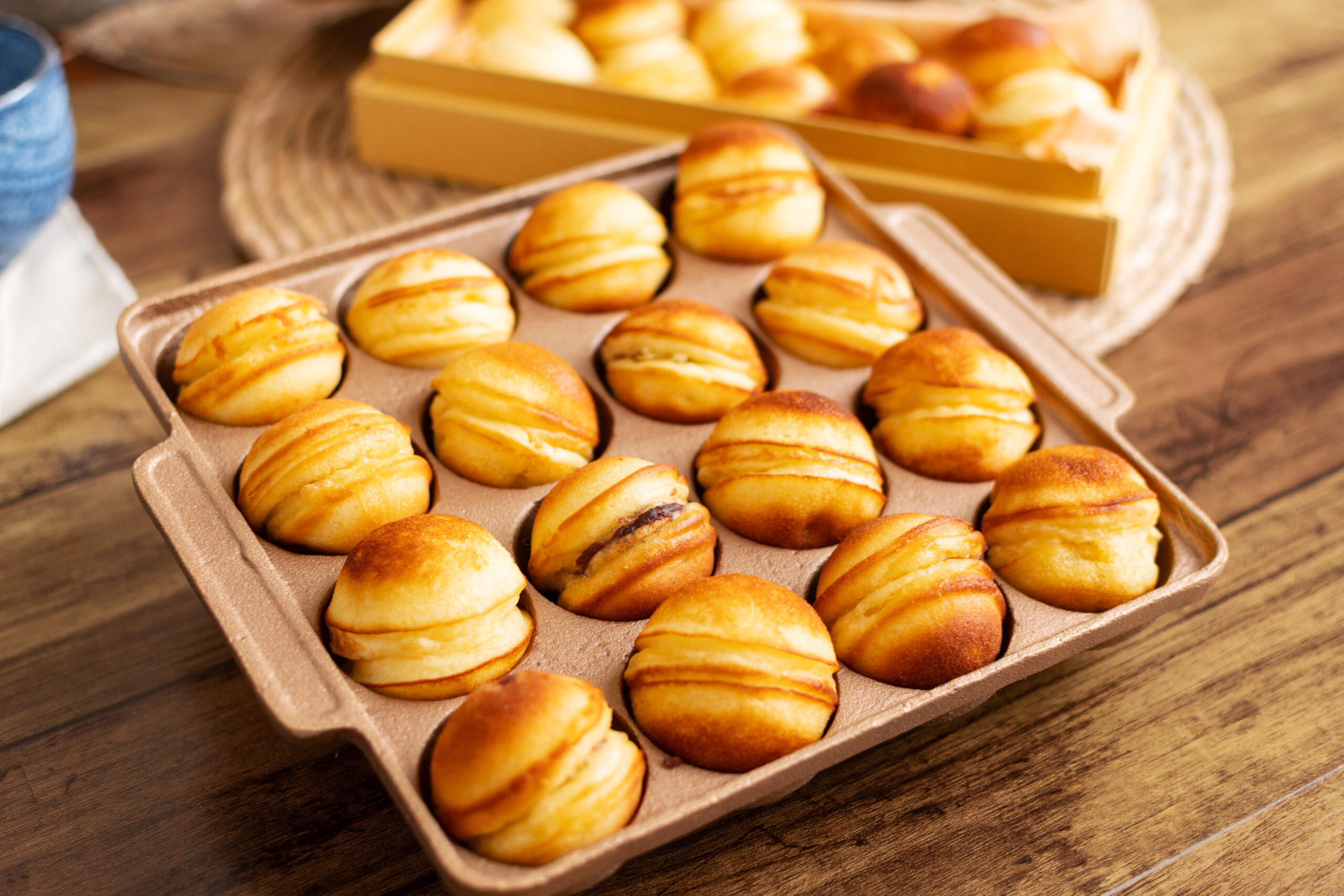 【ふっくら可愛い】銅製たこ焼き器TAKOTTOで作るミニどら焼きのレシピ・作り方